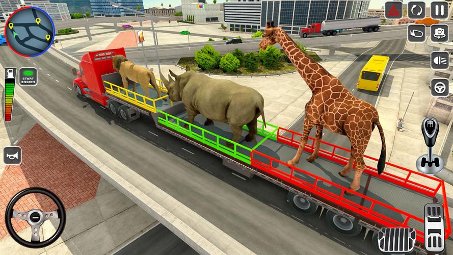 Wild Animal Truck Transporter Captura de tela 3