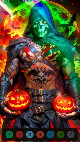 Halloween Witch Coloring Games スクリーンショット 4