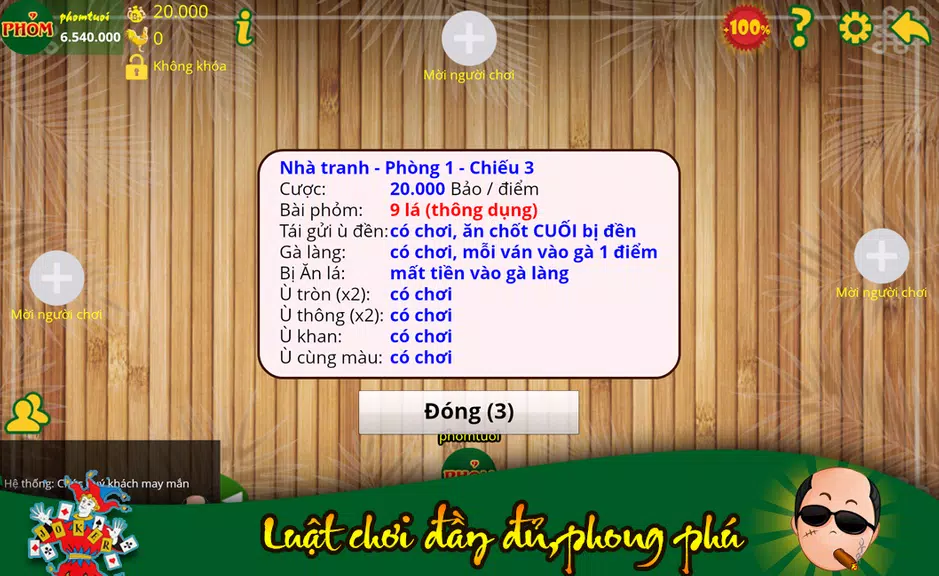 Schermata Phỏm Tươi Tá Lả Phom Tuoi TaLa 4