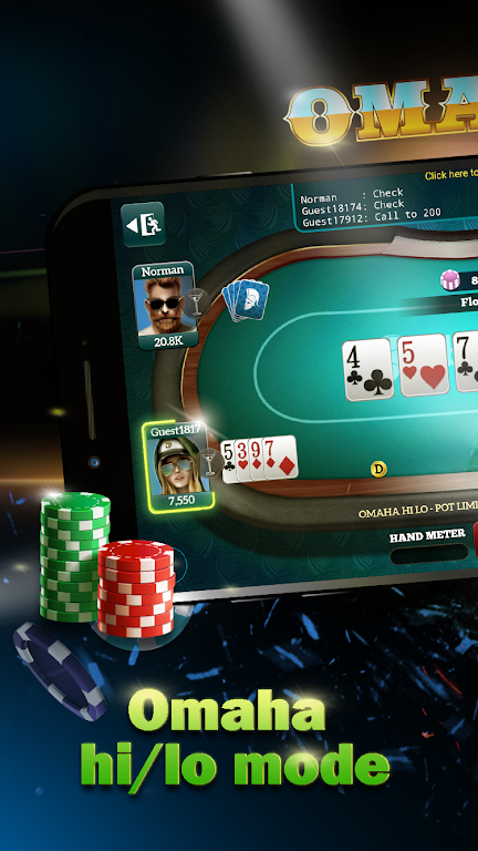 Live Poker Tables–Texas holdem and Omaha 스크린샷 3