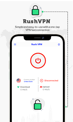 Rush VPN - Secure and Fast VPN Скриншот 3