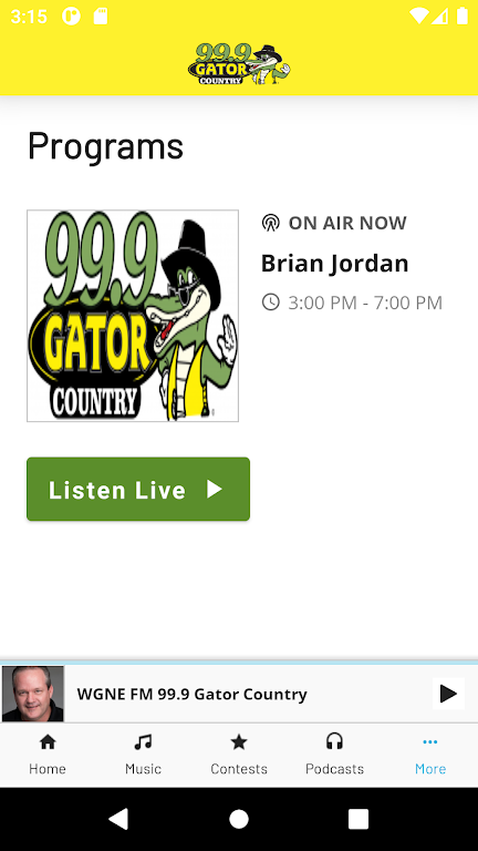 99.9 Gator Country Capture d'écran 4