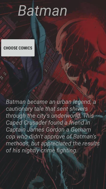 Comics Batman ဖန်သားပြင်ဓာတ်ပုံ 3