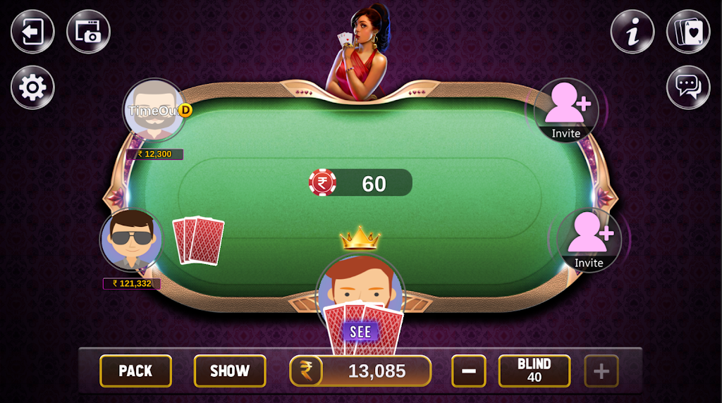Khaal 4 Card Game Screenshot 2