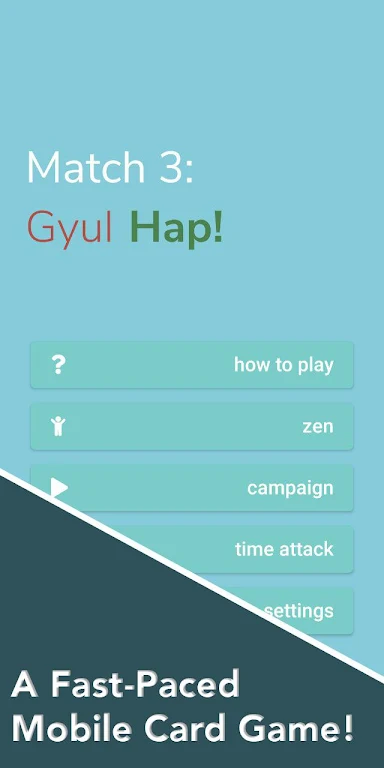 Match 3 Card Game - Gyul Hap 스크린샷 1
