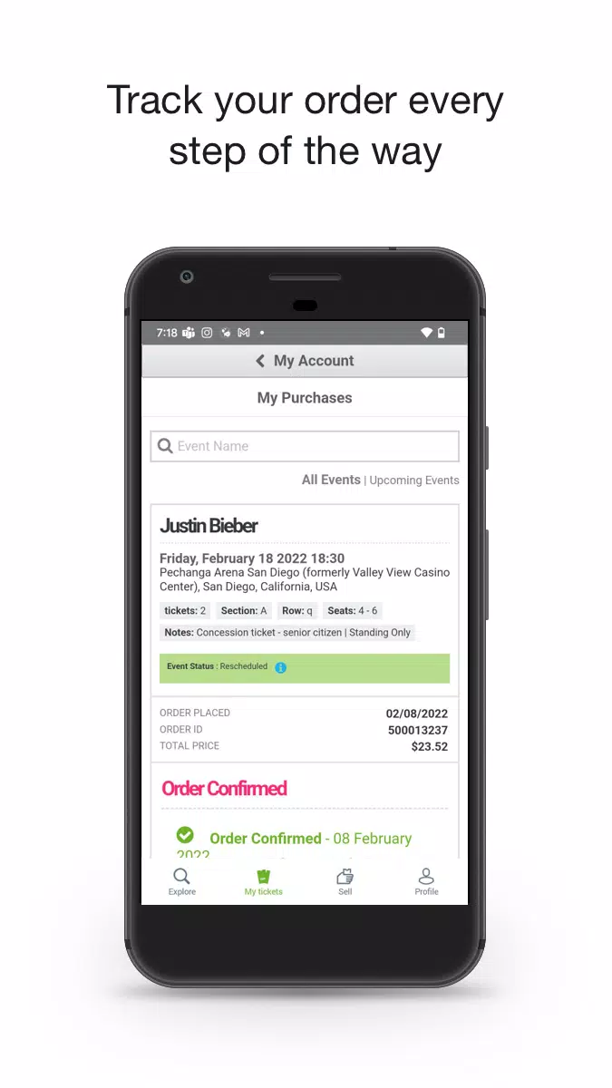 viagogo Tickets Screenshot 4