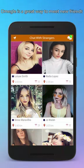 Omegle Video Chat App Captura de pantalla 2
