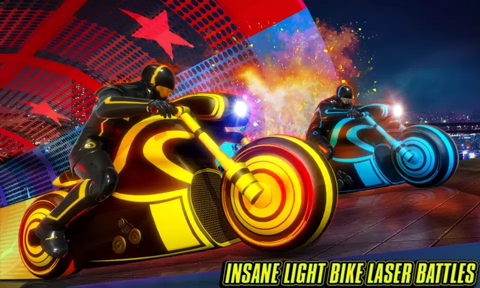 Light Bike Stunt Racing Game ဖန်သားပြင်ဓာတ်ပုံ 1