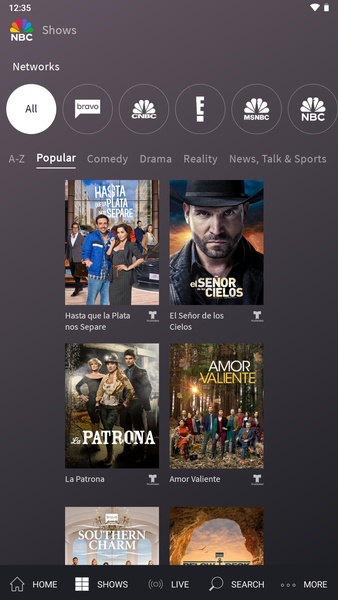 The NBC App - Stream TV Shows स्क्रीनशॉट 1