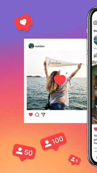 InstaPlus - Love Social New スクリーンショット 1