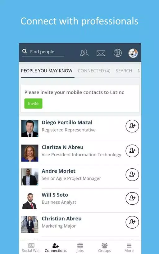 LatInc Professional Network ဖန်သားပြင်ဓာတ်ပုံ 1
