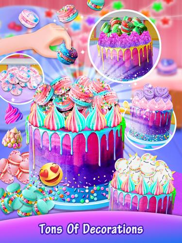 Galaxy Unicorn Cake स्क्रीनशॉट 3