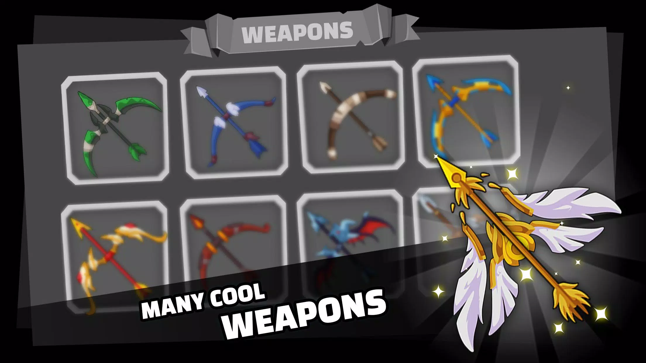 Stickfight Archer ဖန်သားပြင်ဓာတ်ပုံ 3