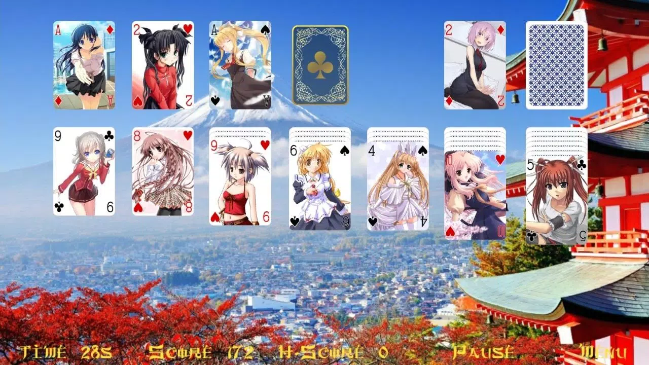 Miss Hentai Solitaire Schermafbeelding 1