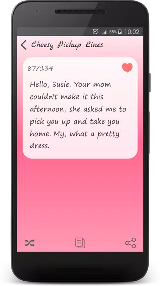 Cheesy Pick Up Lines Captura de pantalla 3