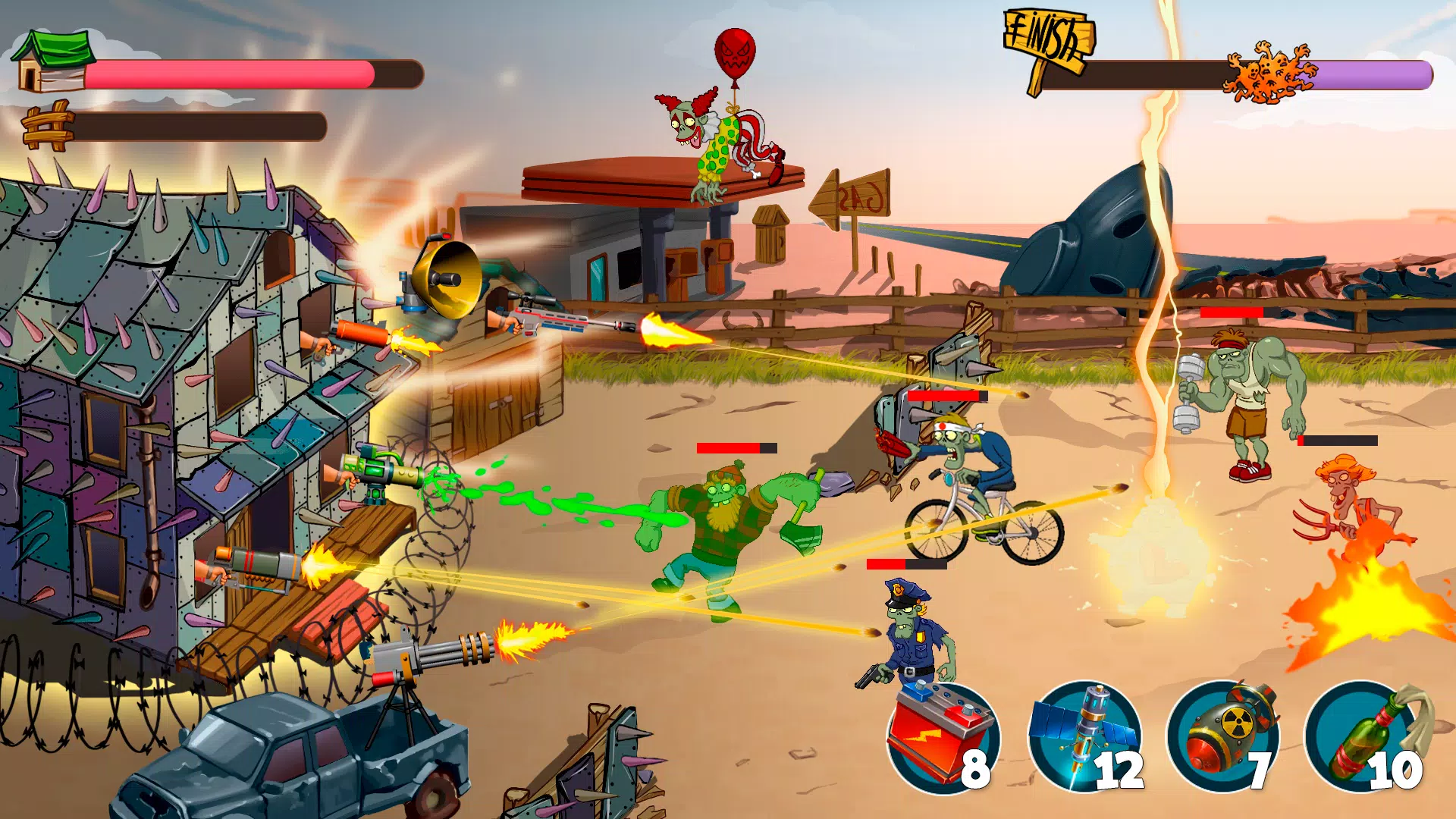 Zombie Rush Village Defense應用截圖第4張