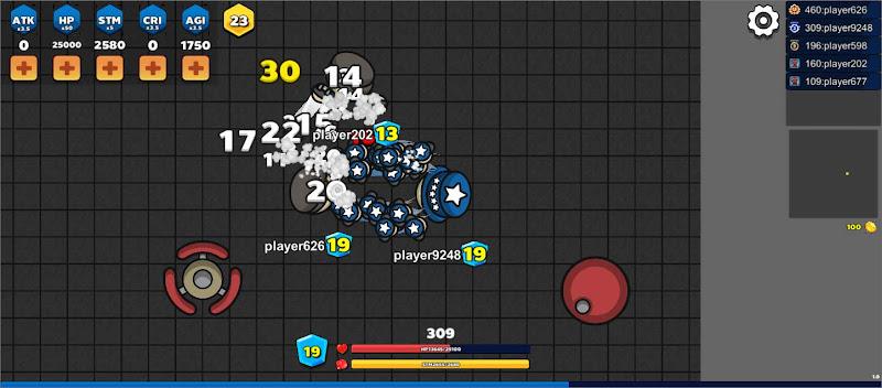 Pung.io - 2D Battle Royale ภาพหน้าจอ 2