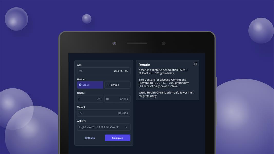 Protein Calculator Screenshot 2