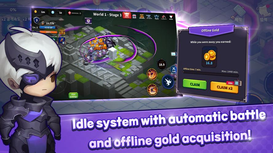 Idle Iron Knight Скриншот 1