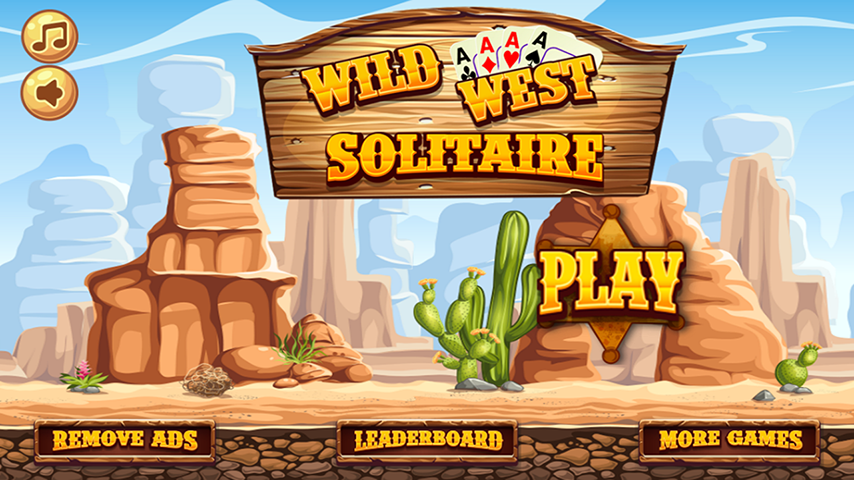 Wild West Tri Peaks Solitaire スクリーンショット 1