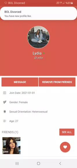 Divorced Dating Site - BOL Captura de pantalla 2