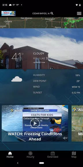 KCRG-TV9 First Alert Weather ภาพหน้าจอ 1