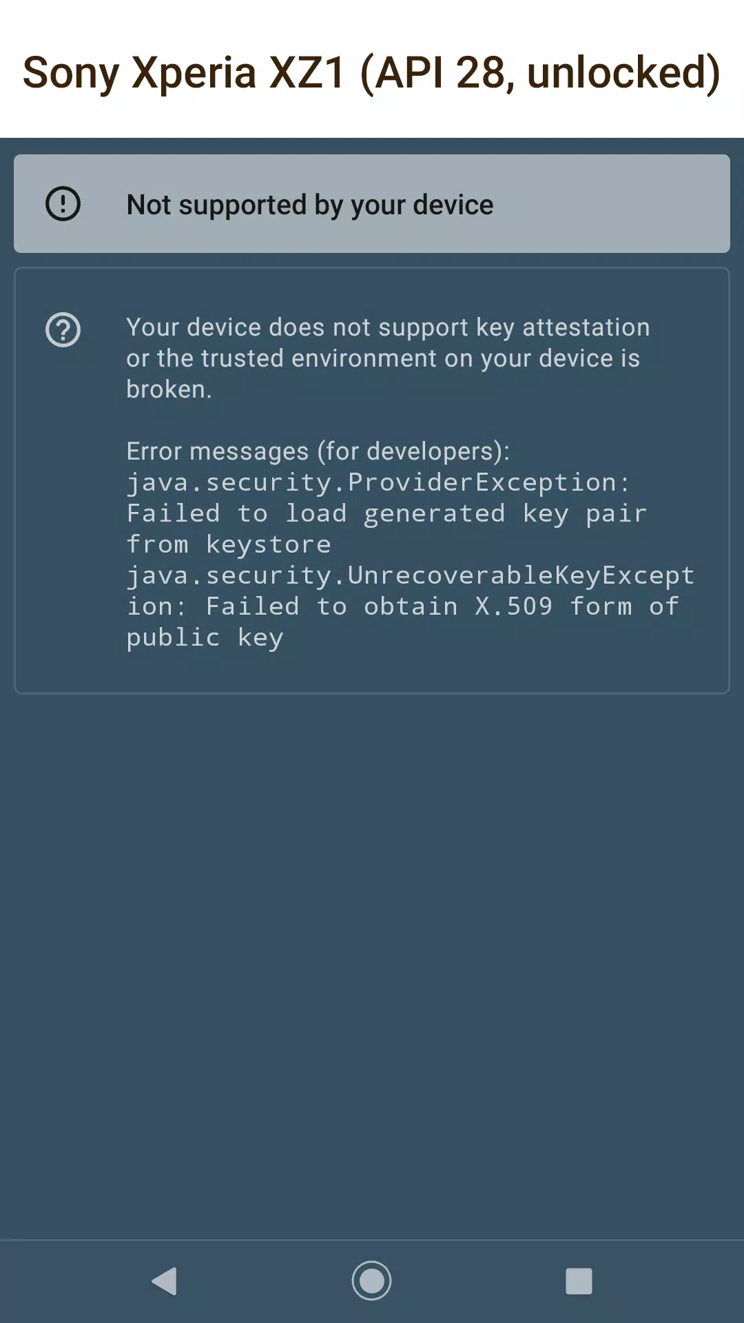 Key Attestation Demo スクリーンショット 4