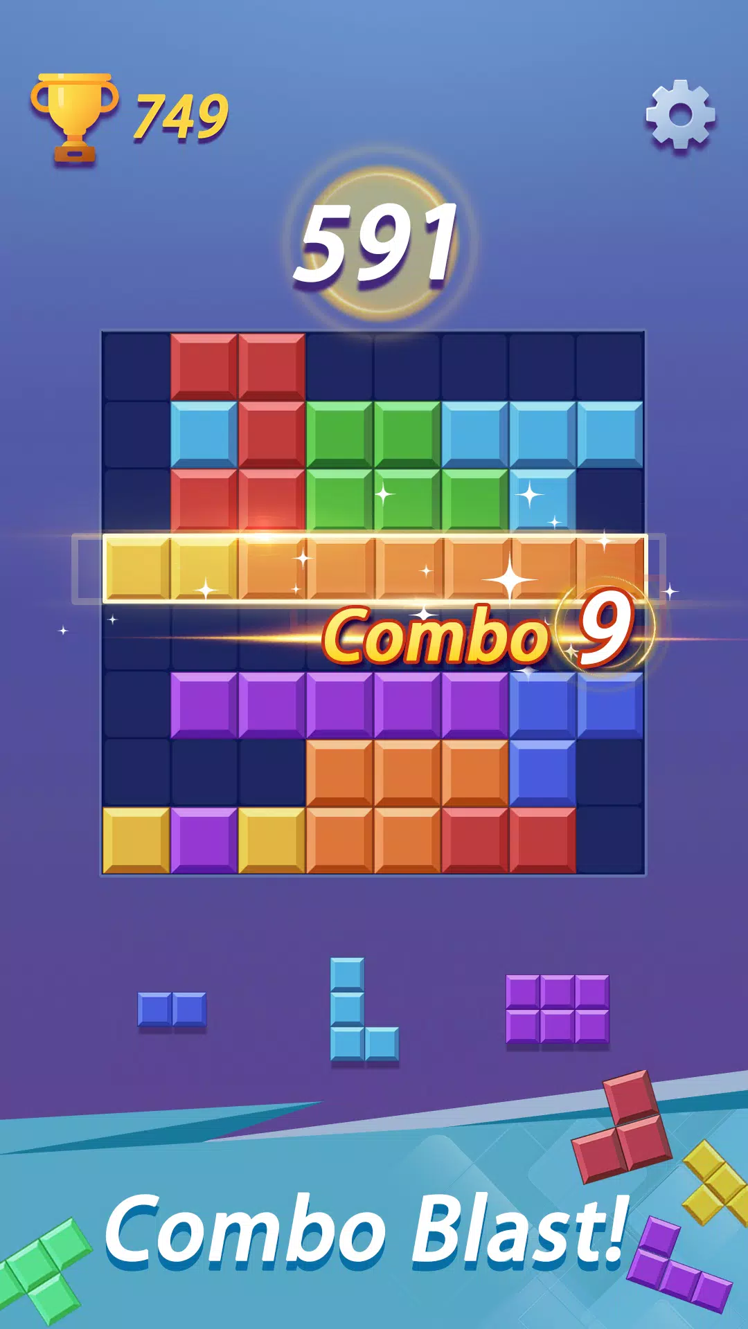 Block Puzzle: Combo Mania! ဖန်သားပြင်ဓာတ်ပုံ 4