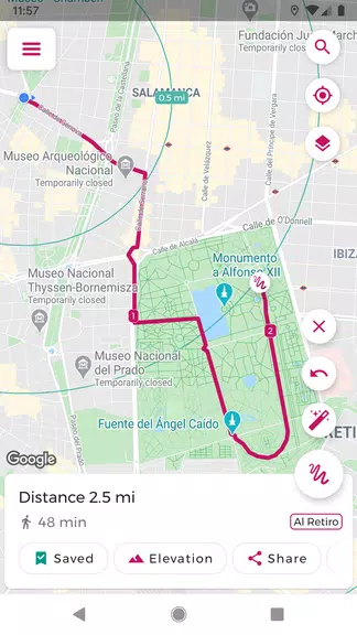 Just Draw It! - Route planner Schermafbeelding 2