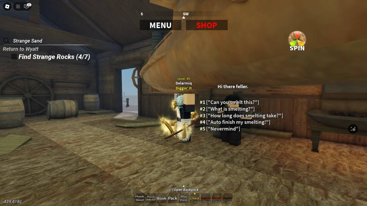 Smelting NPC Interaction