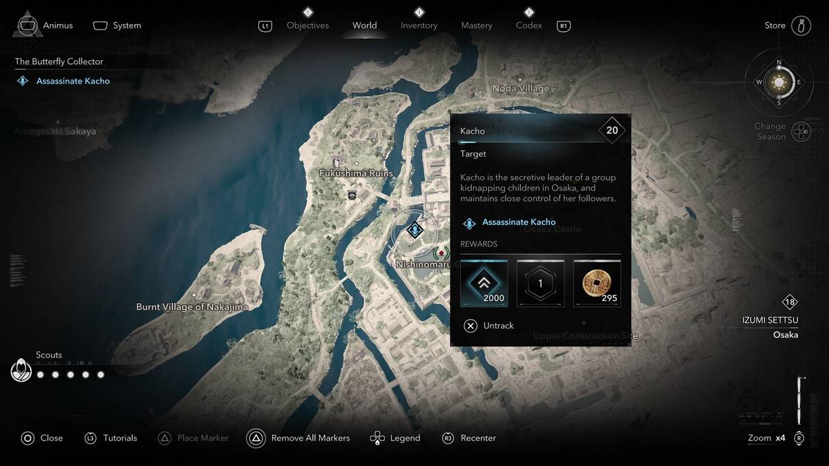 Assassin's Creed Shadows Kacho'da tüm kelebek koleksiyoncu üyelerini nasıl ve nerede bulabilirim