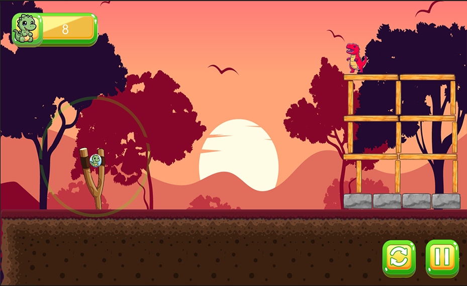 Hit The Red Dinosaur Game ภาพหน้าจอ 3