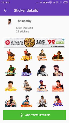 Tamil Stickers: WAStickerApps स्क्रीनशॉट 1