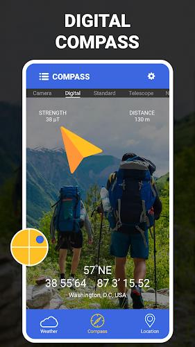 Digital Compass - GPS Compass স্ক্রিনশট 1