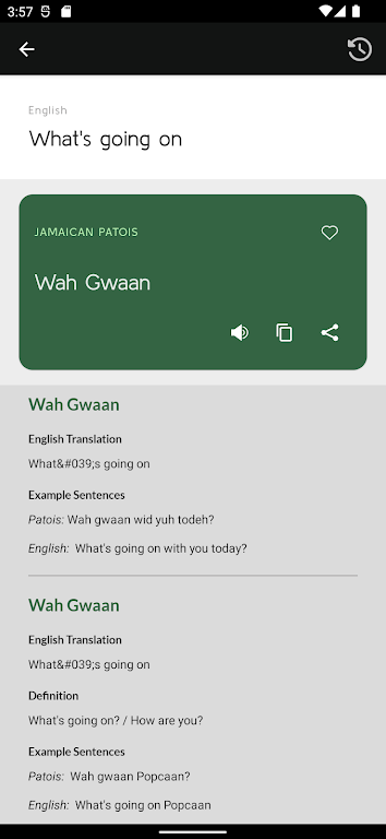Jamaican Patwah Translator Скриншот 3