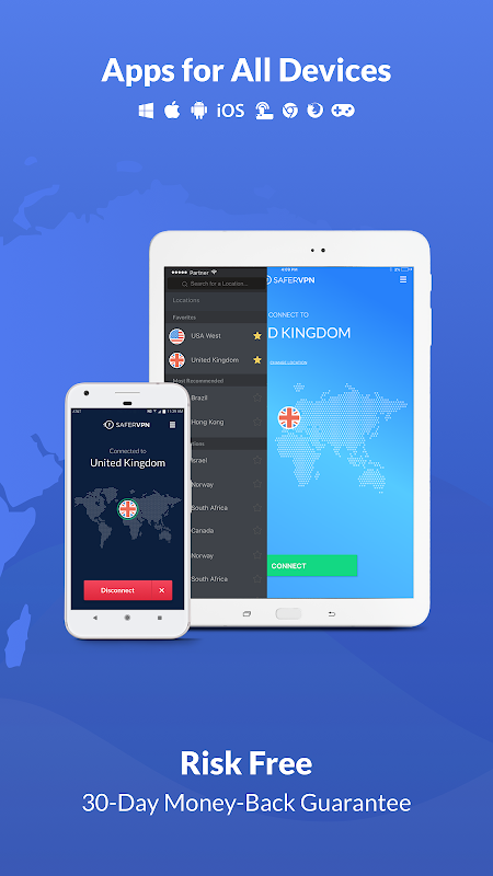 Free VPN Proxy & Hotspot WiFi security - SaferVPN 스크린샷 3