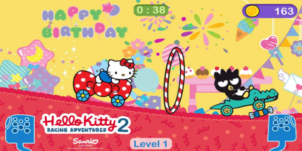 Hello Kitty games - car game Tangkapan skrin 3