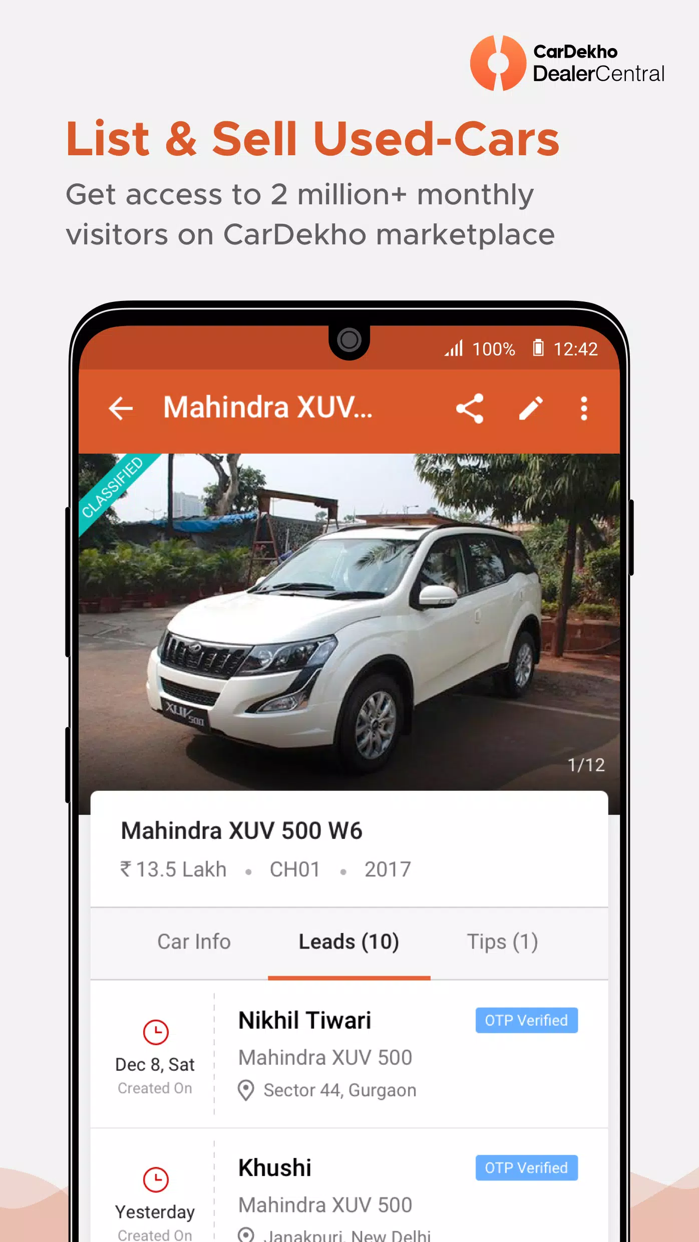 CarDekho DealerCentral應用截圖第2張