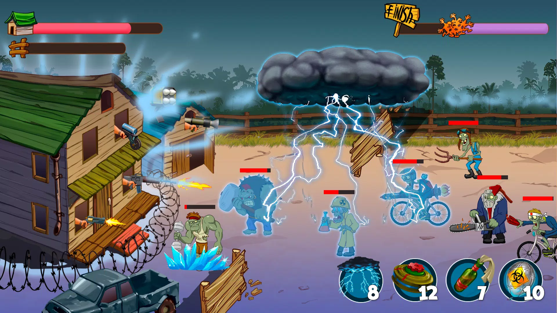 Zombie Rush Village Defense應用截圖第3張