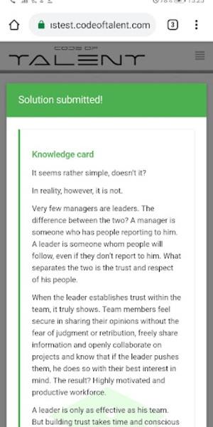 Code Of Talent Schermafbeelding 4