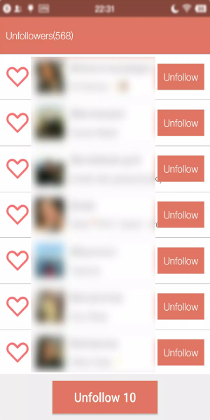 Unfollower Plus - Non followers & Following Screenshot 1