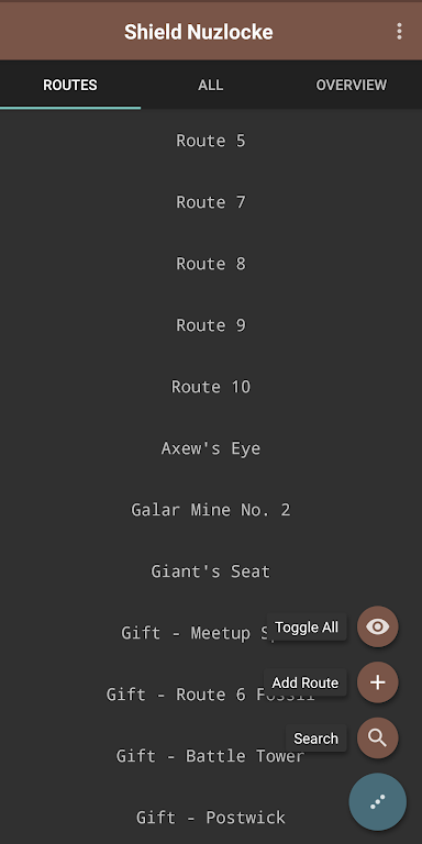 Route Chart - Nuzlocke Tracker - No Ads应用截图第2张