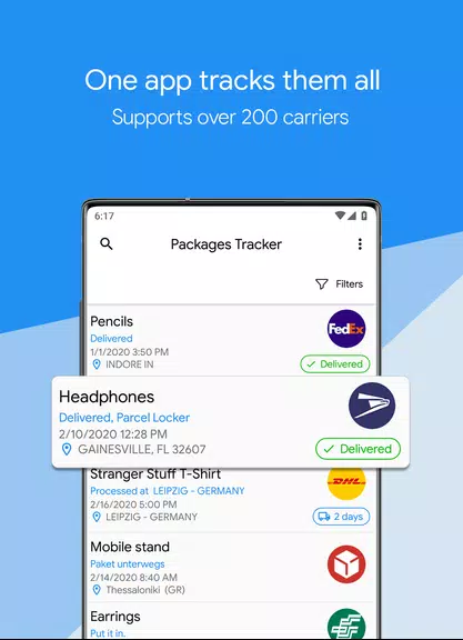 Packages Tracker Screenshot 1