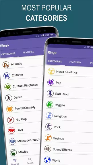 Ringo Ringtones Notifications应用截图第2张