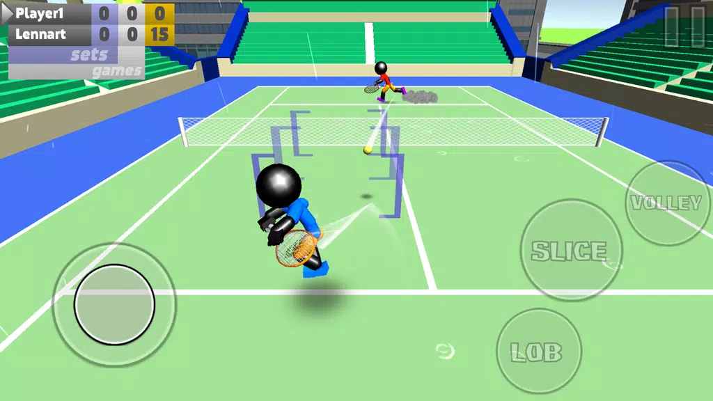 Stickman 3D Tennis Captura de tela 3