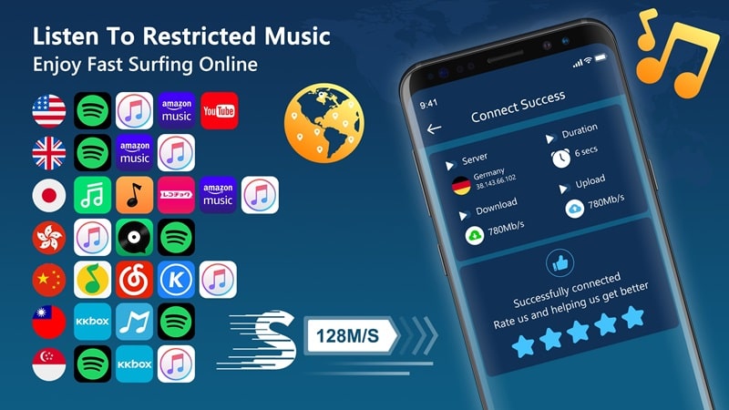 Schermata Super VPN Proxy 3