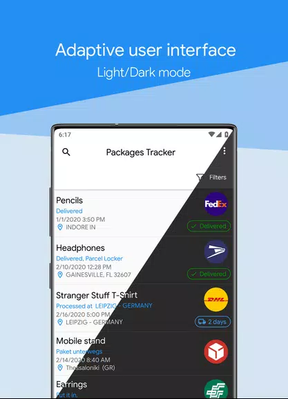 Packages Tracker Screenshot 2