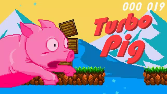 Turbo Pig platformer pixel art スクリーンショット 1