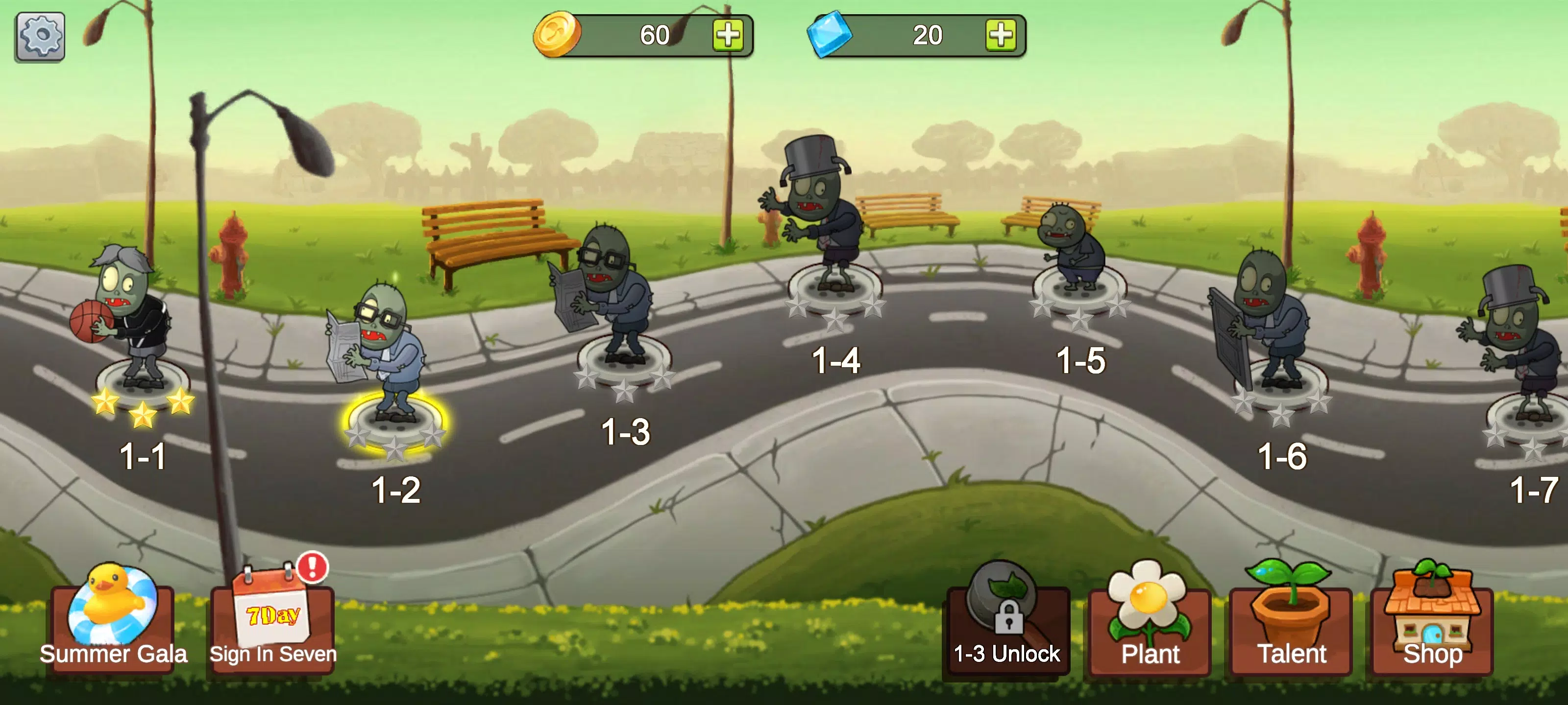 Merge Plants – Defense Zombies Tangkapan skrin 1