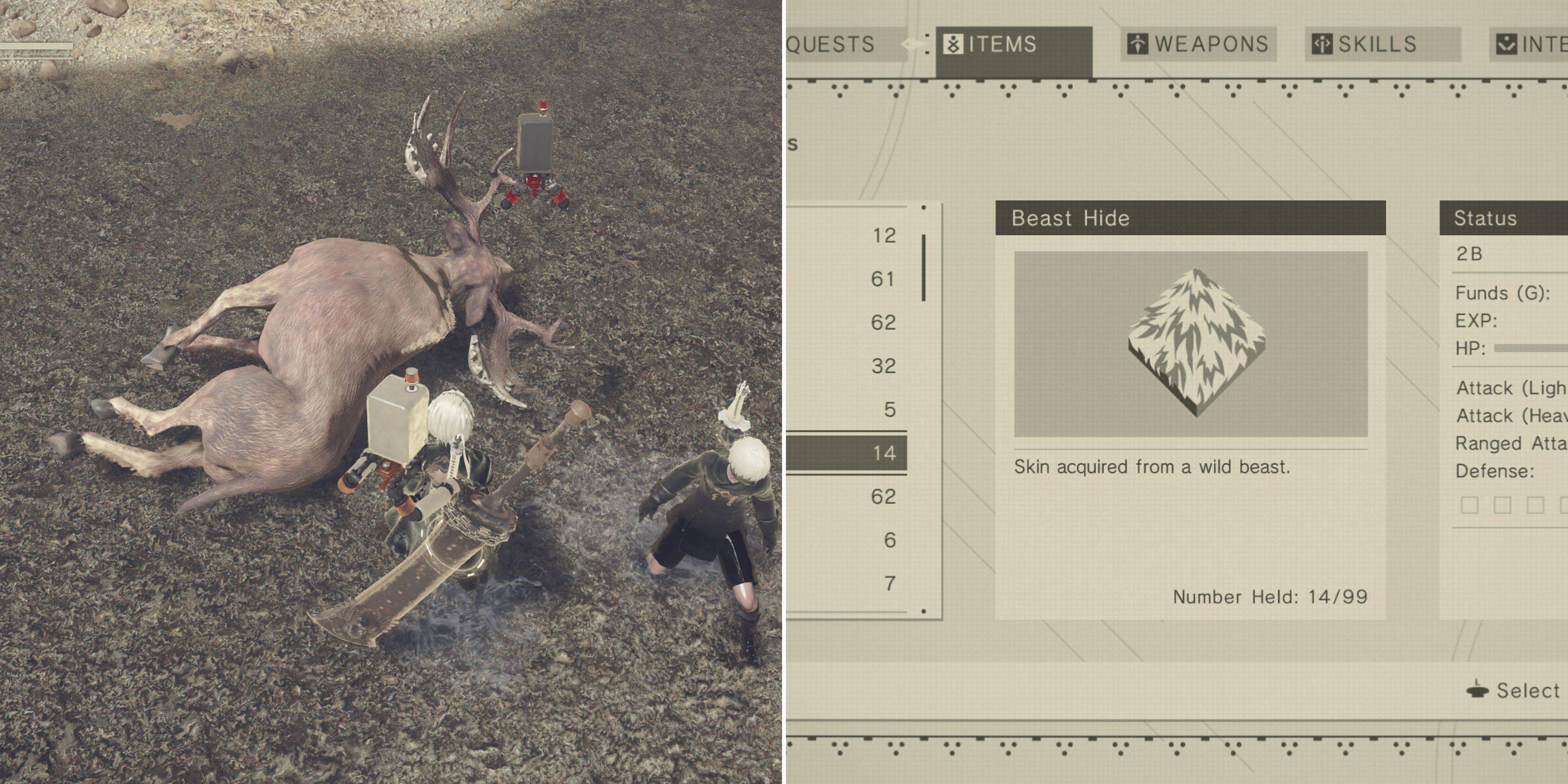 Presentazione dei metodi di acquisizione per Bestia in Nier: Automata